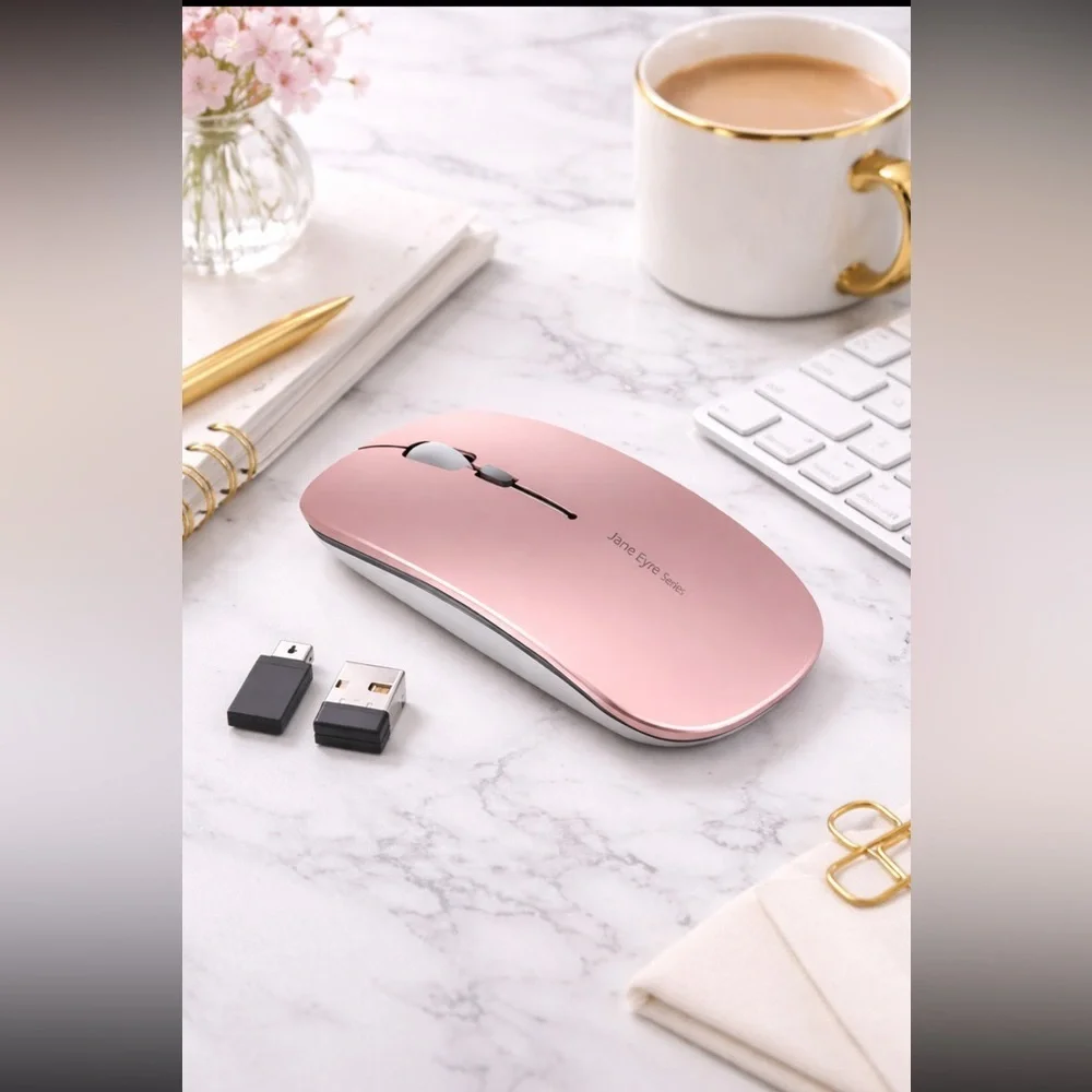 #1 Rose Gold wireless mouse